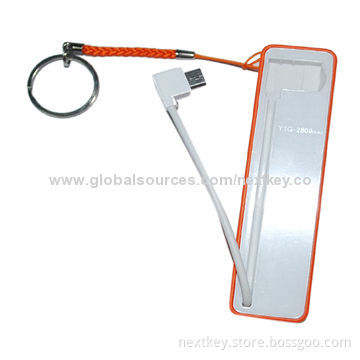 Latest wireless power bank for iPhone, built-in cable, 2,600mAh